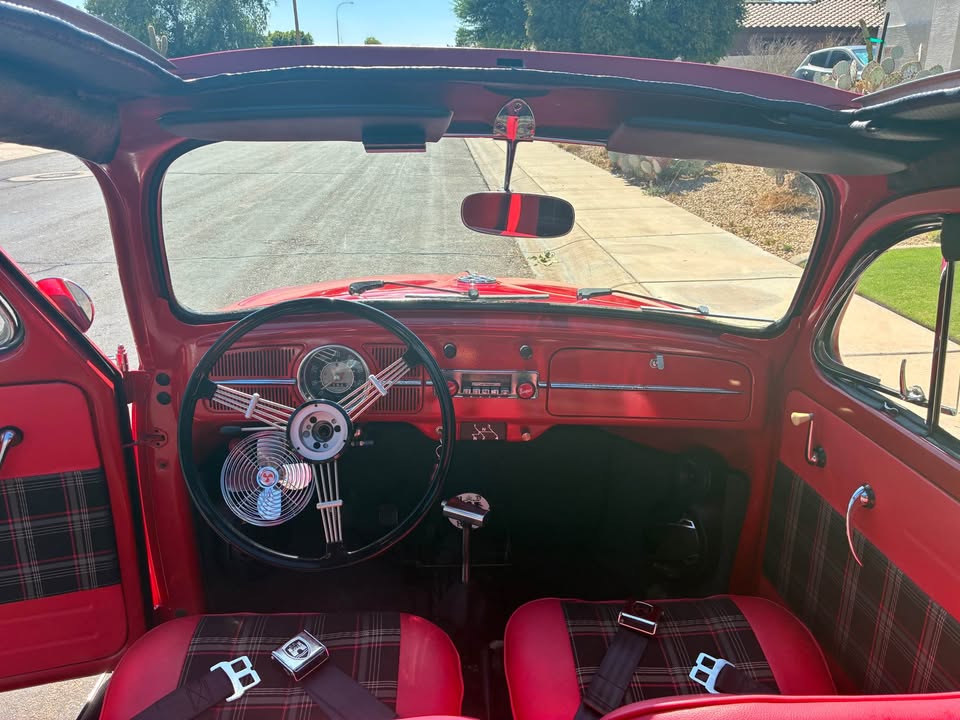 Cockpit view with ragtop open