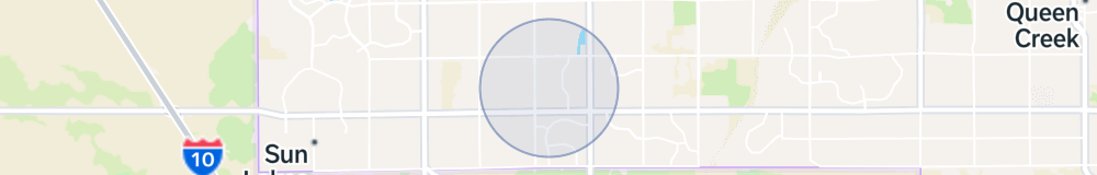 Map of approximate location in Chandler, AZ